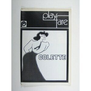 Playfare Colette Ellen Stewart Theatre Program Zoe Caldwell Mildred Dunnock